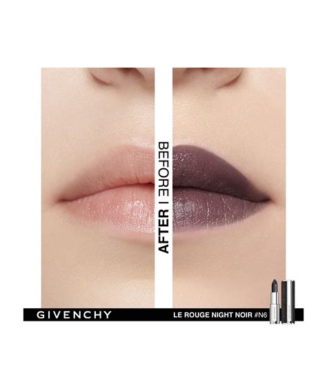 givenchy le rouge night noir 01 night in light|Givenchy Le Rouge Night Noir Lipstick .